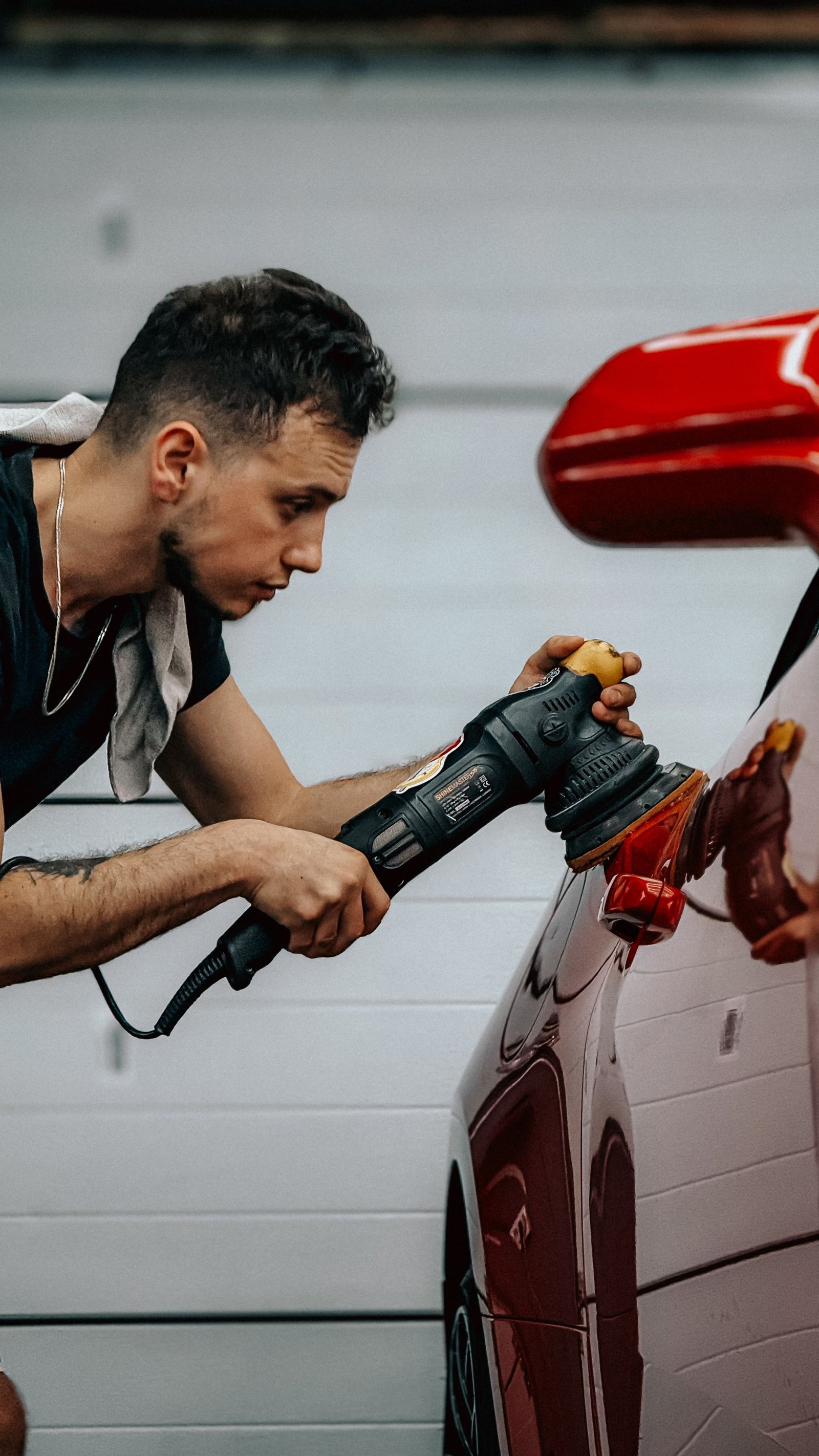 Professional automotive repair workshop