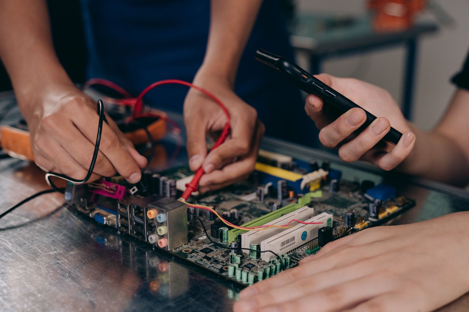 Vehicle electrical repair work